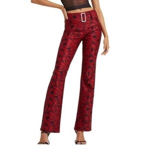 I AM GIA Colton Pants Size XS Red Snake Pattern, like brand new